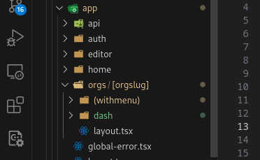 withmenu and dash folders